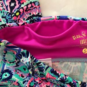 Lilly Pulitzer Luxletic leggings size Womens small blue green pink
